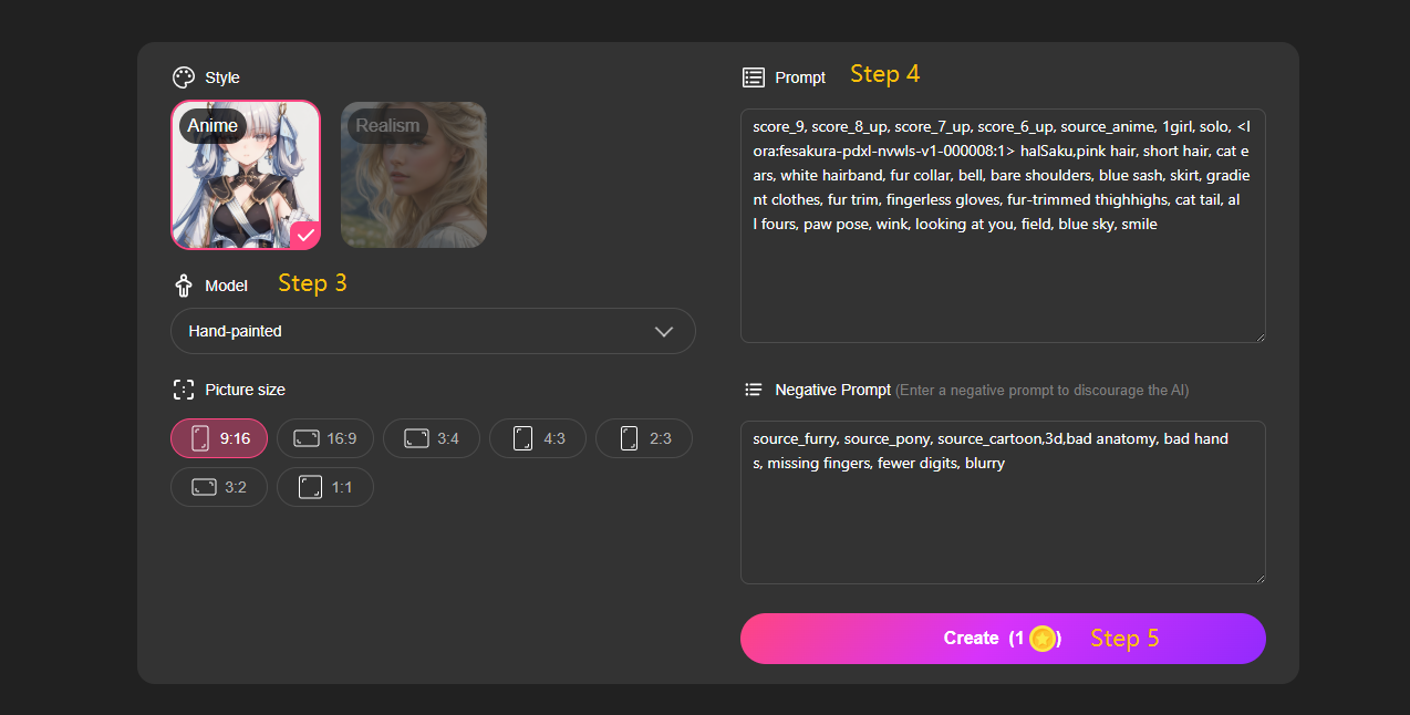 makegirl AI Bikini steps