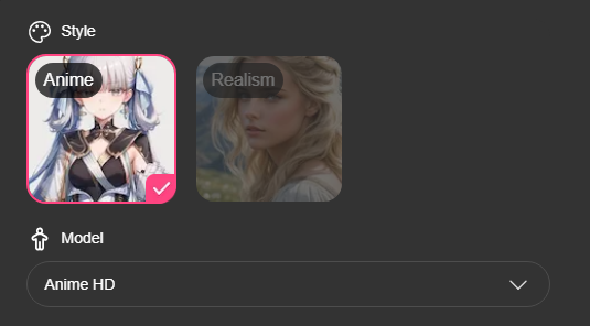 choose hentai model