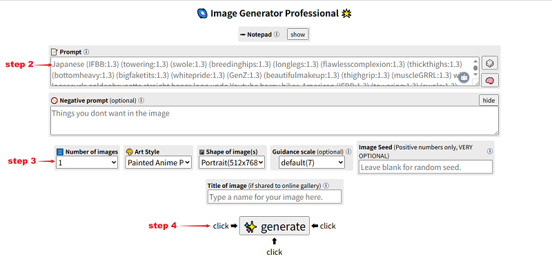how to make perchance nsfw image