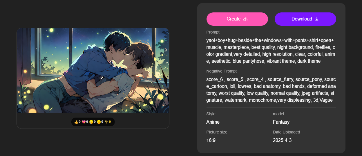 makegirl ai hentai maker interface