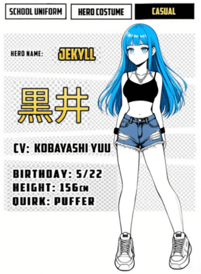 mha female oc generated by makegirl