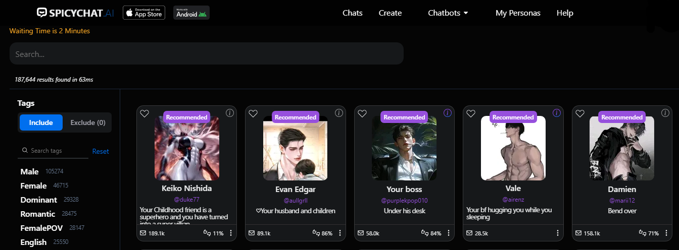 spicychat flirt ai chat