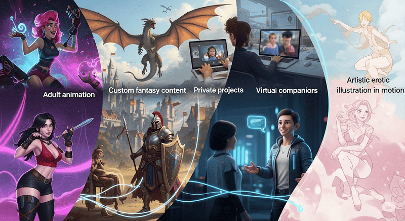 use cases of nsfw video ai